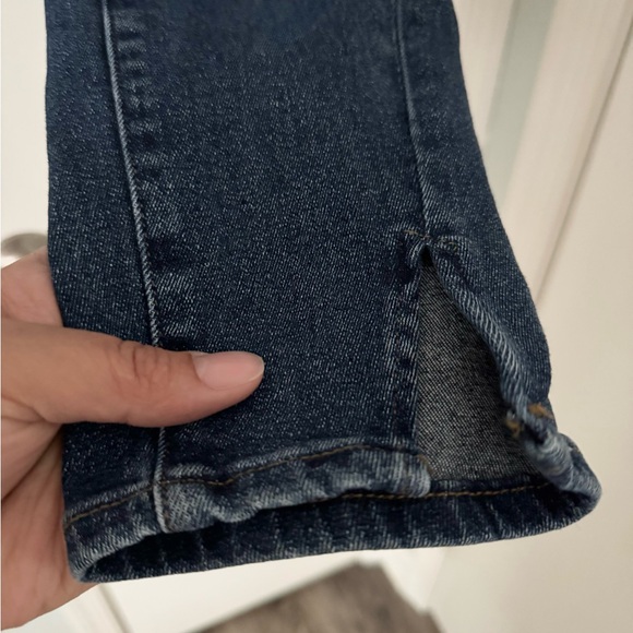 Good American High Waisted Good Legs Twisted Slit Jeans in Indigo size 4/27 - Picture 10 of 15